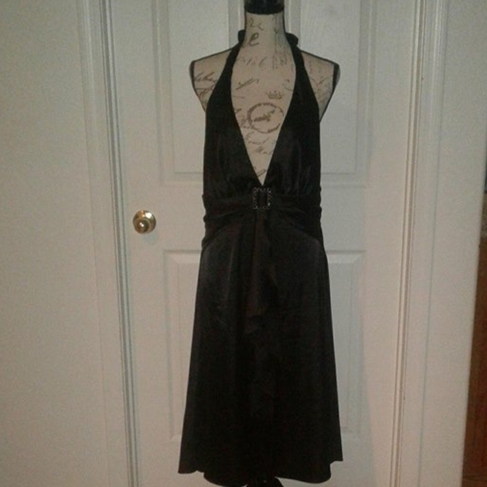 Marilyn Retro Satin Halter-Neck Dress Sz 3X